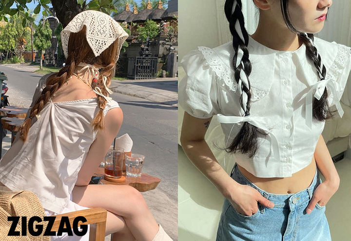 카카오스타일 보도자료_지그재그, 두건·리본·똑딱핀 등 헤어 장식 급부상(사진=카카오스타일 제공) *재판매 및 DB 금지