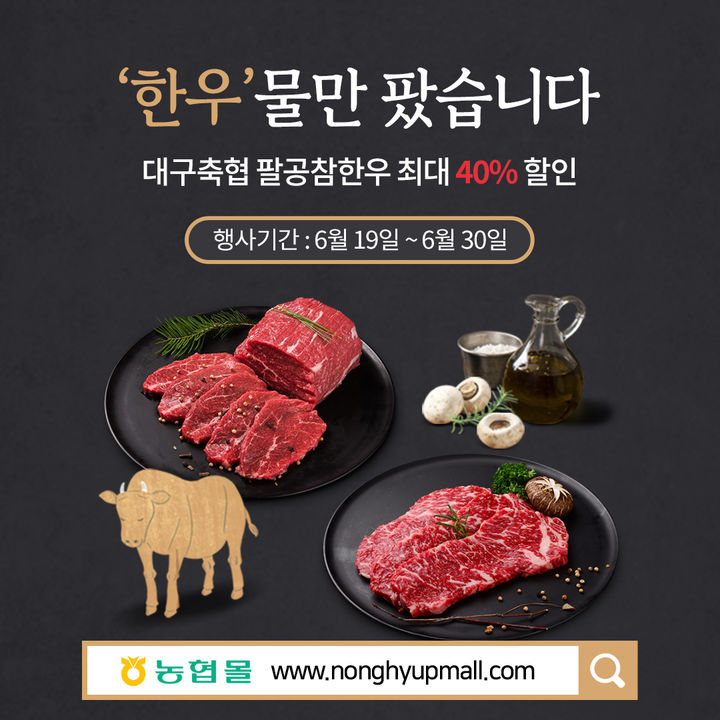농협, 30일까지 '한우 특별할인기획전'…최대 40% 할인