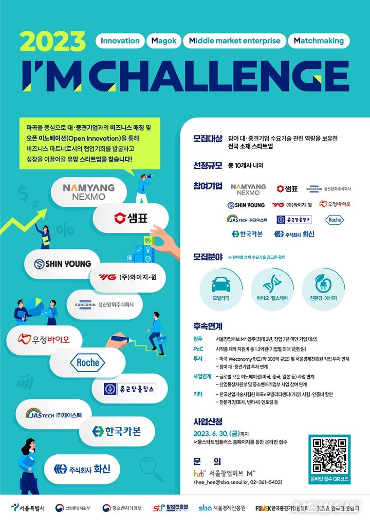 [서울=뉴시스] 오픈 이노베이션 프로그램 'I'M Challenge' 참여 스타트업 모집. (사진=한국중견기업연합회 제공) 2023.06.22. photo@newsis.com