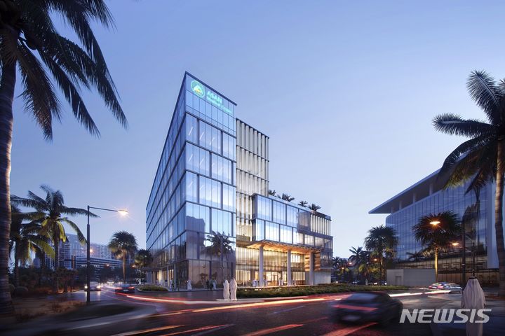 [서울=뉴시스]오는 2026년 아랍에미리트(UAE) 두바이에 서울아산병원의 의료시스템이 적용된 65병상 규모의 소화기전문병원이 문을 연다. 서울아산병원이 해외에 설립하는 첫 병원이다. 사진은 UAE아산소화기병원(가칭) 조감도. (사진= 서울아산병원 제공) 2023.06.22. photo@newsis.com. 