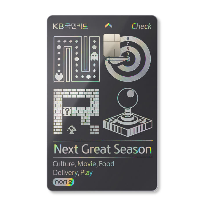 [서울=뉴시스]KB국민카드가 'KB국민 노리(nori)2 체크카드'의 Play 버전 이미지(사진=KB국민카드제공)2023.06.26 photo@newsis.com *재판매 및 DB 금지