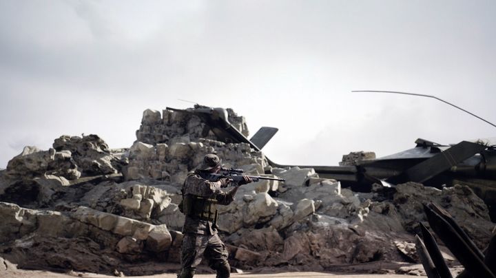 비브스튜디오스 버추얼 스튜디오에서 VIT를 활용한 버추얼 프로덕션 촬영을 하고 있다. (사진=비브스튜디오스 제공) *재판매 및 DB 금지