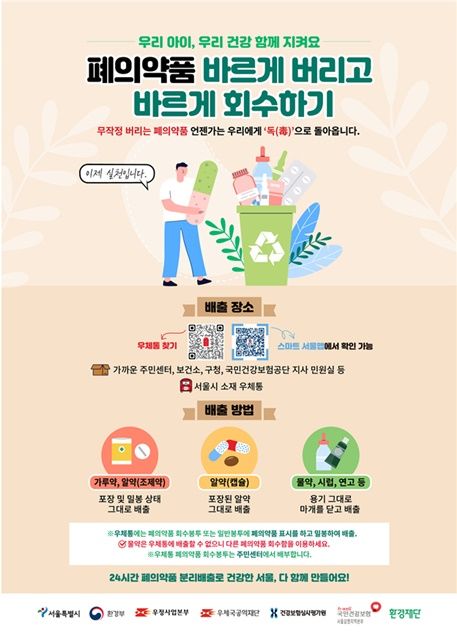 [서울=뉴시스] 우정사업본부가 다음달 1일부터 폐의약품으로 인한 약물 오·남용과 환경오염 예방을 위해 서울지역 폐의약품 회수 우편서비스 시범사업을 진행한다. (사진=우정사업본부 제공) *재판매 및 DB 금지