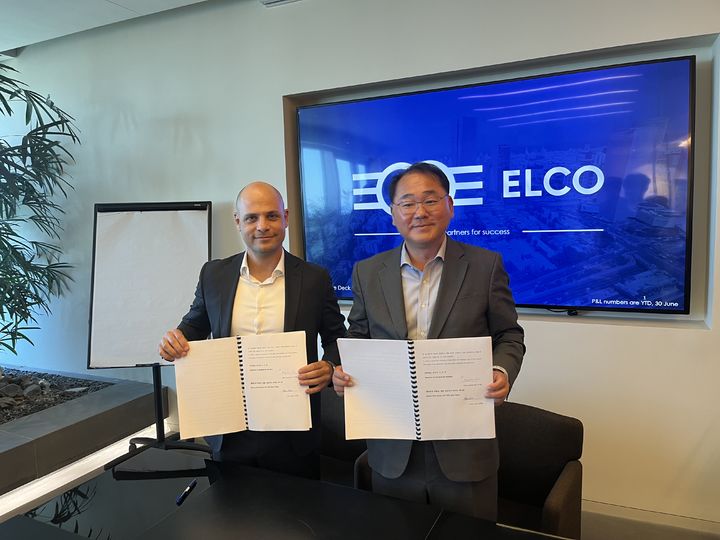 [전주=뉴시스] 전북도 김종훈 경제부지사는 현지시간 26일과 27일 이스라엘을 방문해 양국간의 경제 협력과 새만금의 유대계 자본 유치에 나섰다. 사진은 이스라엘 엘코그룹 방문 모습 (사진= 전라북도청 제공) *재판매 및 DB 금지