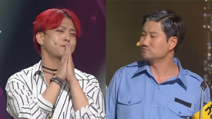 [서울=뉴시스]이승환과 임우일이 각각 2018년, 2015년 KBS 개그콘서트에 출연한 모습. (사진=유튜브 'KBS Entertain' 'KBS COMEDY: 크큭티비' 채널 영상 캡처) 2023.06.28. photo@newsis.com *재판매 및 DB 금지