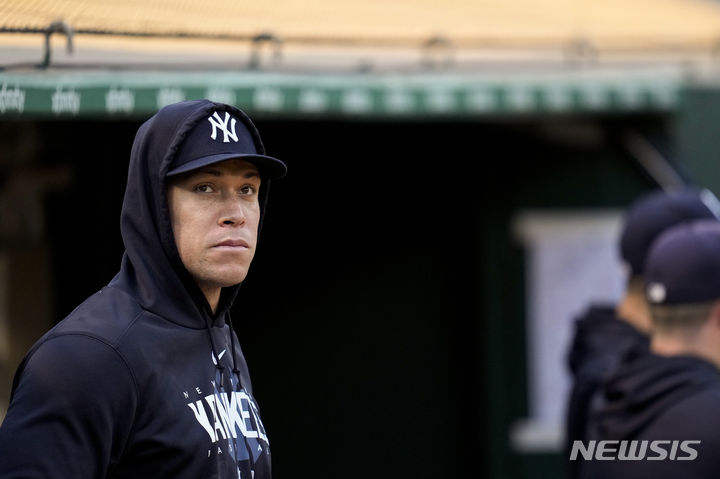 [오클랜드=AP/뉴시스]뉴욕 양키스 애런 저지. 2023.06.28. 