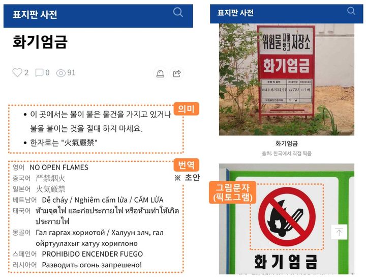 [서울=뉴시스] 표지판 사전 세부 내용. (자료=행정안전부 제공) *재판매 및 DB 금지