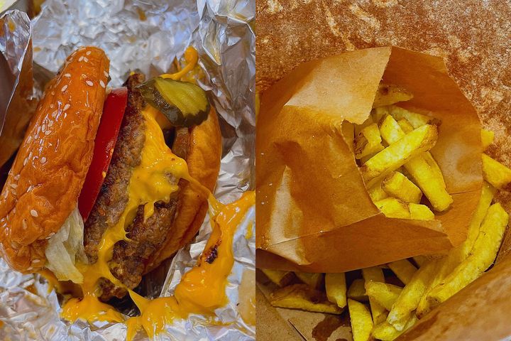 파이브가이즈의 치즈버거, 감자튀김 *재판매 및 DB 금지