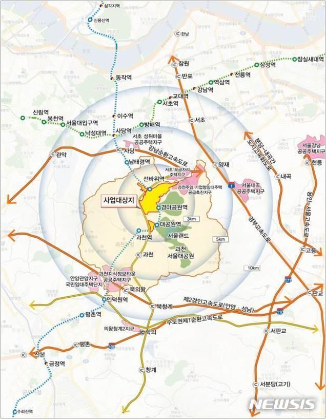 과천과천지구 입지도. (이미지=LH 제공)