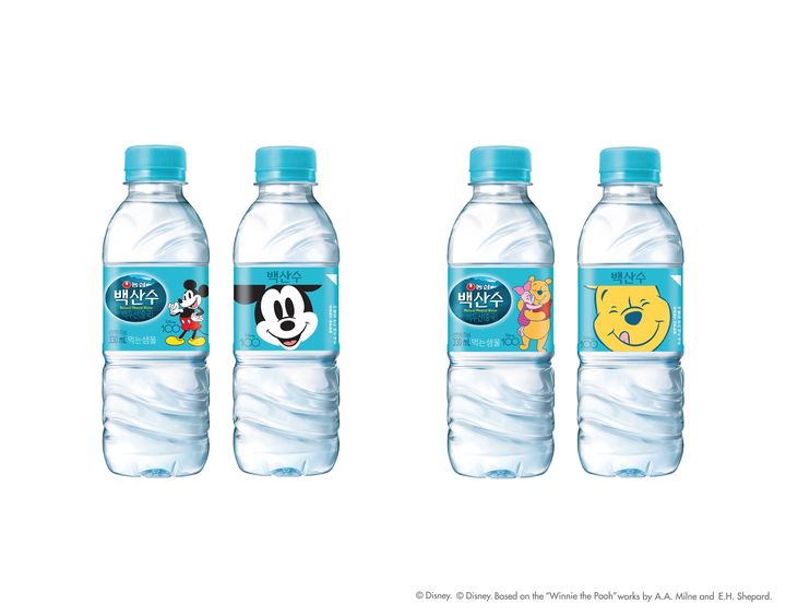 농심 백산수 디즈니 협업 제품. (사진=농심 제공)