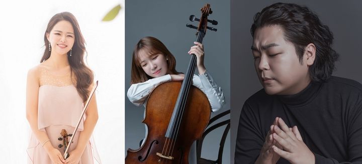 차이콥스키 국제콩쿠르에서 (왼쪽부터) 바이올리니스트 김계희, 첼리스트 이영은, 테너 손지훈이 우승을 차지했다. (사진=차이콥스키 국제 콩쿠르 홈페이지) photo@newsis.com *재판매 및 DB 금지