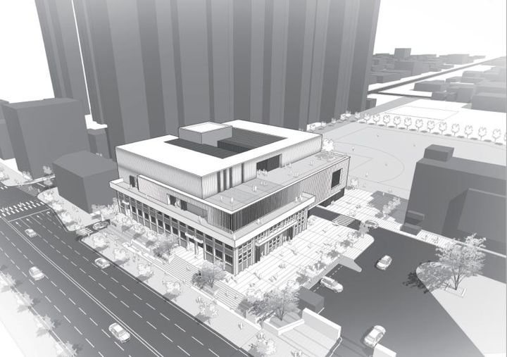 [대전=뉴시스] 대전고등학교에 들어서는 생활SOC 학교시설복합화 사업 설계공모 당선작 조감도. (자료= 대전시 제공) *재판매 및 DB 금지