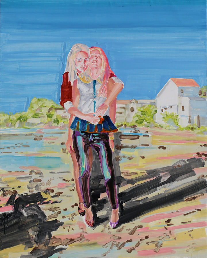 권여현, 낯선곳의 일탈자들 Deviators in Uncanny place, 2023-4O1A1167, Oil on canvas, 162x130cm *재판매 및 DB 금지