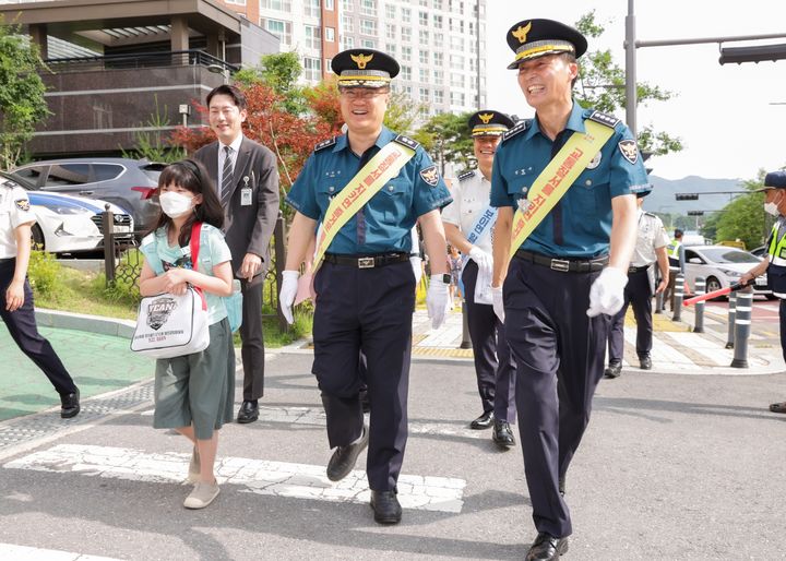 최주원 경북경찰청장, 어린이 교통사고 ZERO 안전캠페인