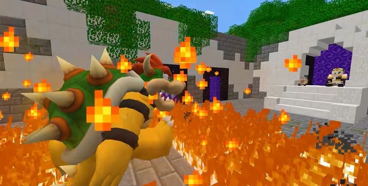 [서울=뉴시스]유튜버 'LsCraft'는 지난 4월15일 'Minecraft NOOB vs PRO vs HACKER vs GOD The Super Mario Bros Movie CHALLENGE in Minecraft Animation'이라는 제목의 영상을 올렸다. (사진=LsCraft 유튜브 채널 영상 캡처) 2023.07.05. photo@newsis.com *재판매 및 DB 금지