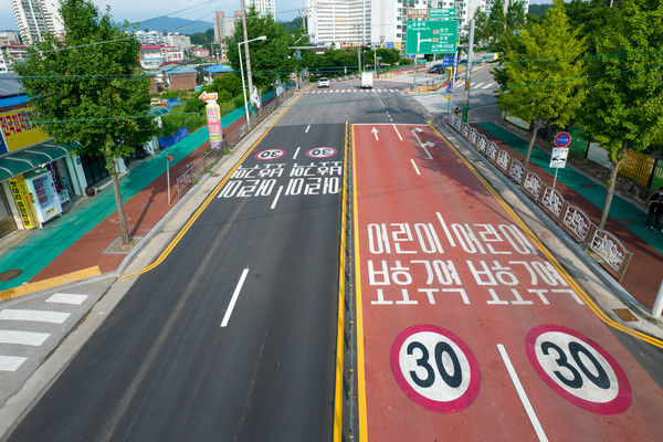 [증평=뉴시스] 어린이보호구역. (사진=증평군 제공) photo@newsis.com *재판매 및 DB 금지