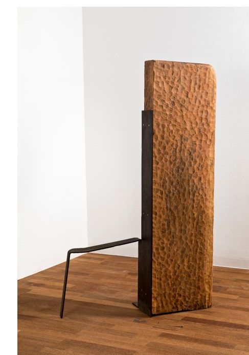 Shim Moonseup Metaphor 1996 Wood, steel 105 x 33 x 172cm 41.3 x 13 x 67.7in.심문섭: ⓒShim Moonseup (이미지 제공: 가나아트) *재판매 및 DB 금지