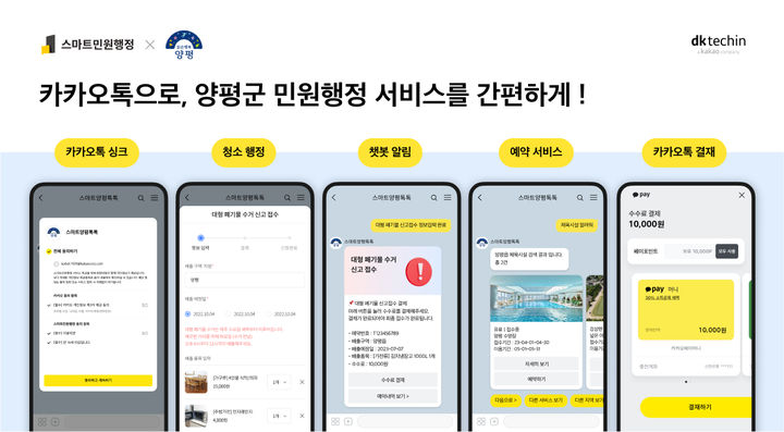디케이테크인은 양평군과 ‘양평군 지능형 원사이트 통합서비스'를 구축한다고 10일 밝혔다. (사진=디케이테크인 제공) *재판매 및 DB 금지