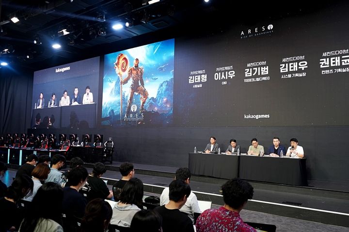 10일 서울 송파구 잠실 비타500 아프리카 콜로세움에서 열린 아레스 미디어 시연회 및 인터뷰 이미지(사진=카카오게임즈) *재판매 및 DB 금지