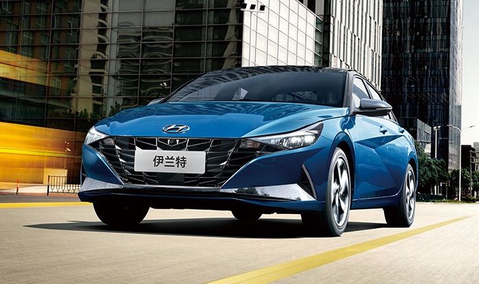 [서울=뉴시스] 지난해 수출 방면 급성장을 이룬 현대차 중국법인 베이징현대(BHMC)가 올해에도 수출 확대 기조를 이어갈 수 있을지 주목된다. 사진은 준중형 세단 엘란트라(아반떼 7세대). (사진=베이징현대 홈페이지 화면 캡처) 2023.07.11 photo@newsis.com *재판매 및 DB 금지