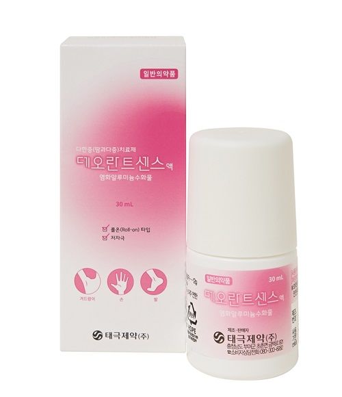 [서울=뉴시스] 태극제약 '데오란트센스액' (사진=태극제약 제공) 2023.07.14. photo@newsis.com *재판매 및 DB 금지