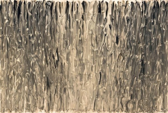 추정가 21억원에 경매에 나온 이우환, 'With Winds', oil and mineral pigment on canvas, 196.5×290.5cm, 1990. 사진=서울옥션 제공. *재판매 및 DB 금지