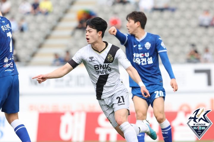 [서울=뉴시스]경남 미드필더 박민서. 2023.04.23. (사진=한국프로축구연맹 제공) *재판매 및 DB 금지