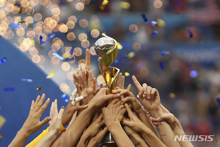 [리옹(프랑스)=AP/뉴시스]2023 국제축구연맹(FIFA) 호주·뉴질랜드 여자월드컵이 오는 20일 공동 개최국 뉴질랜드와 노르웨이의 경기로 막을 올린다. 