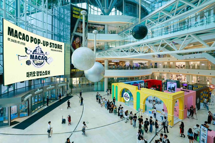 '2023 마카오 위크' 로드쇼가 지난 14일부터 17일간 타임스퀘어에서 열렸다. (사진=마카오정부관광청 제공) photo@newsis.com *재판매 및 DB 금지