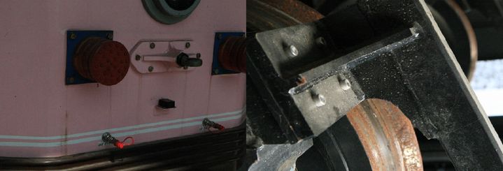 반곡테마열차 <좌>노후된 외관, <우>녹슨 열차바퀴. *재판매 및 DB 금지