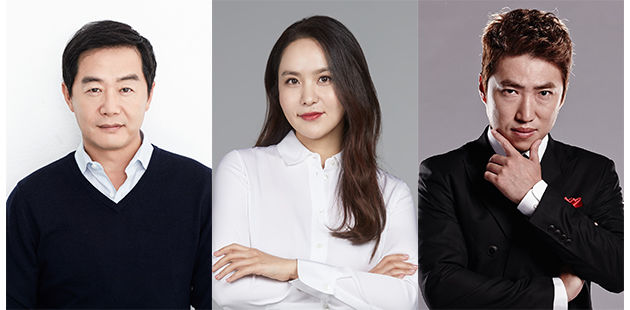 왼쪽부터 장진, 박지윤, 장동민.