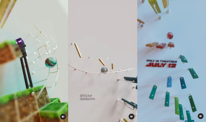 [서울=뉴시스]빅토르 드 마르트랭(Victor de Martrin)은 유튜브·인스타그램·틱톡에서 활동 중인 크리에이터로, 3D 아트 등을 콘텐츠로 하고 있다. (사진=마르트랭 인스타그램 영상 캡처) 2023.07.18. photo@newsis.com *재판매 및 DB 금지