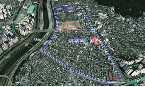 [서울=뉴시스]중화재정비촉진지구 위치도.