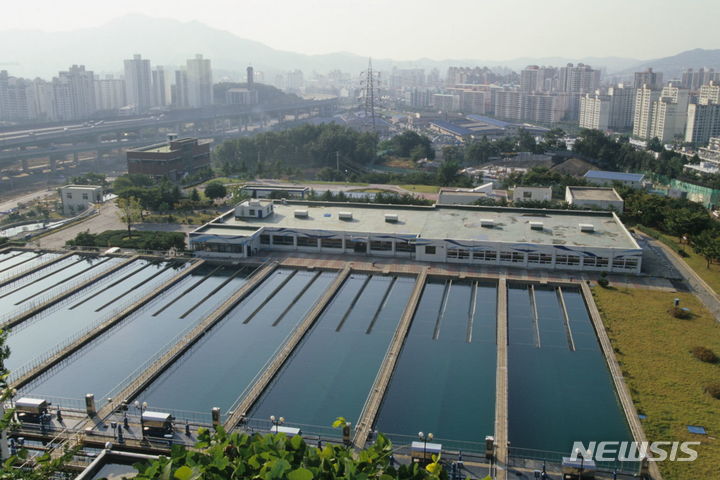 포일 정수장 전경.