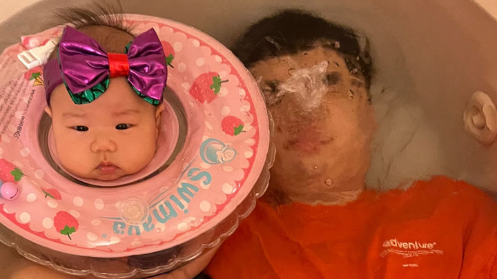 [서울=뉴시스]유튜브 채널 '종지부부'의 채종태와 딸 채움의 일상 사진 (사진=종지부부 제공) 2023.07.19. photo@newsis.com *재판매 및 DB 금지