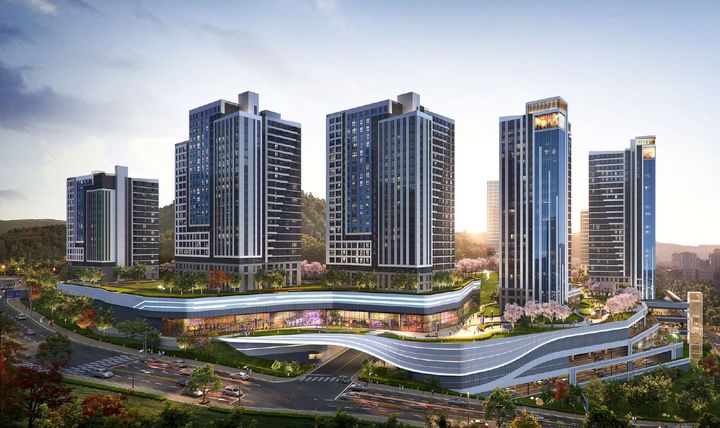 부산 부민 2구역 투시도. (사진=포스코이앤씨 제공) *재판매 및 DB 금지