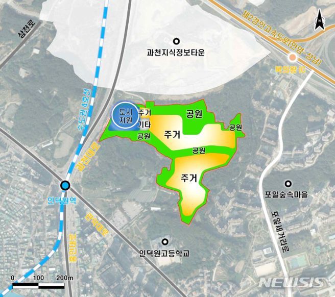 갈현 지구 위치도.