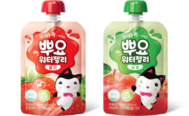 뿌요 워터젤리 2종. (사진=팔도 제공)