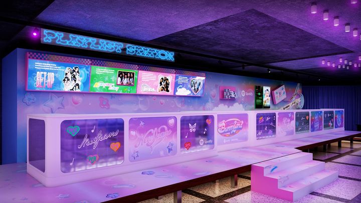 [서울=뉴시스] 버니랜드 팝업_플레이리스트 스테이션. 2023.07.26. (사진 = 스포티파이 제공) photo@newsis.com *재판매 및 DB 금지