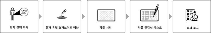[서울=뉴시스] 넥스트앤바이오의 췌장암 오가노이드 기반 항암제 감수성 검사 모식도. (사진=넥스트앤바이오 제공) 2023.07.31. photo@newsis.com  *재판매 및 DB 금지