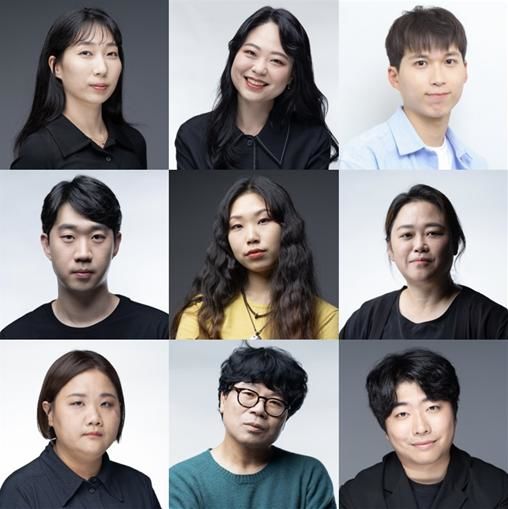 [서울=뉴시스]2023 '봄 작가, 겨울 무대' 참여작가 9명. (왼쪽 위부터)이민선, 정희정, 조한빈, (두번째 줄)이경헌, 이예본, 윤소정, (세번째 줄)임선영, 이익훈, 주은길. (사진=한국문화예술위원회 제공) 2023.08.01. photo@newsis.com *재판매 및 DB 금지