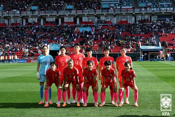 [서울=뉴시스]여자축구대표팀. (사진=대한축구협회 제공)