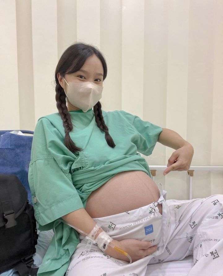 [서울=뉴시스] 헤이지니가 출산 전 모습을 공개했다. (사진= 헤이지니 인스타그램 캡처) 2023.08.02. photo@newsis.com *재판매 및 DB 금지