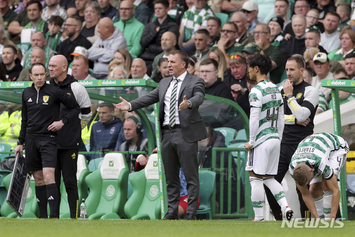 [글래스고(영국)=AP/뉴시스] 셀틱 경기 장면. 2023.08.05.