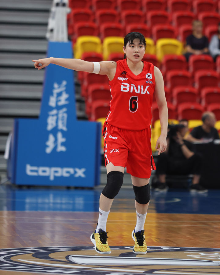 [서울=뉴시스] 여자프로농구 부산 BNK 이소희. (사진 = 윌리엄 존스컵 대회본부 제공) *재판매 및 DB 금지