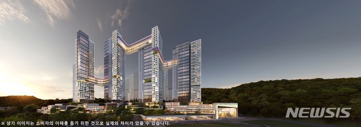 [서울=뉴시스]해링턴 마레 투시도(사진=효성중공업 컨소시엄 제공)