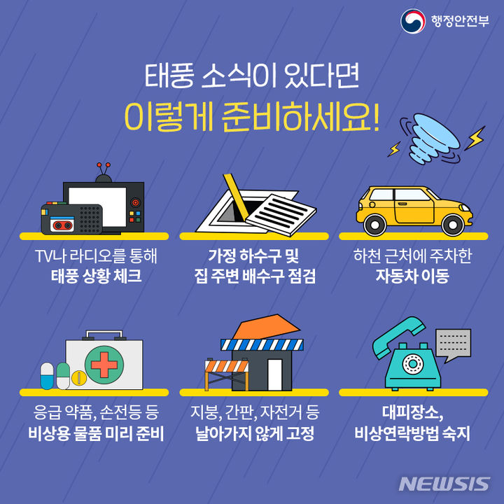 [창원=뉴시스] 태풍 대비 준비 사항.