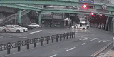 당시 사고 장면이 담긴 폐쇄회로(CC)TV 화면(사진=트위터 캡처) *재판매 및 DB 금지