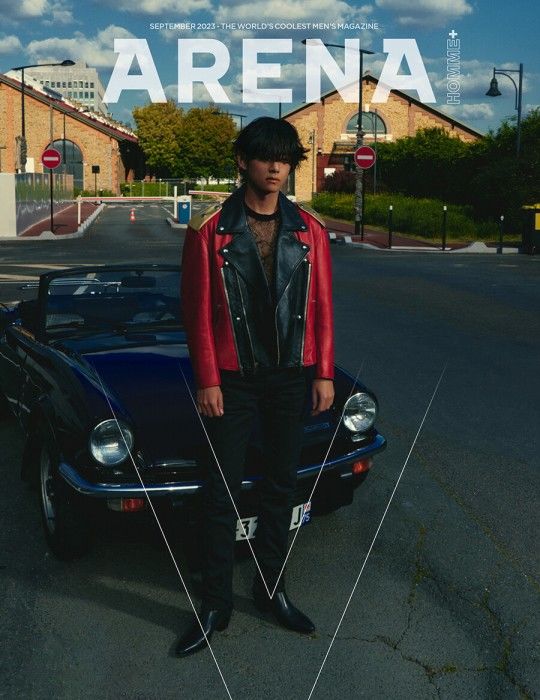 [서울=뉴시스] 뷔. (사진=아레나 옴므 플러스 제공) 2023.08.09. photo@newsis.com *재판매 및 DB 금지