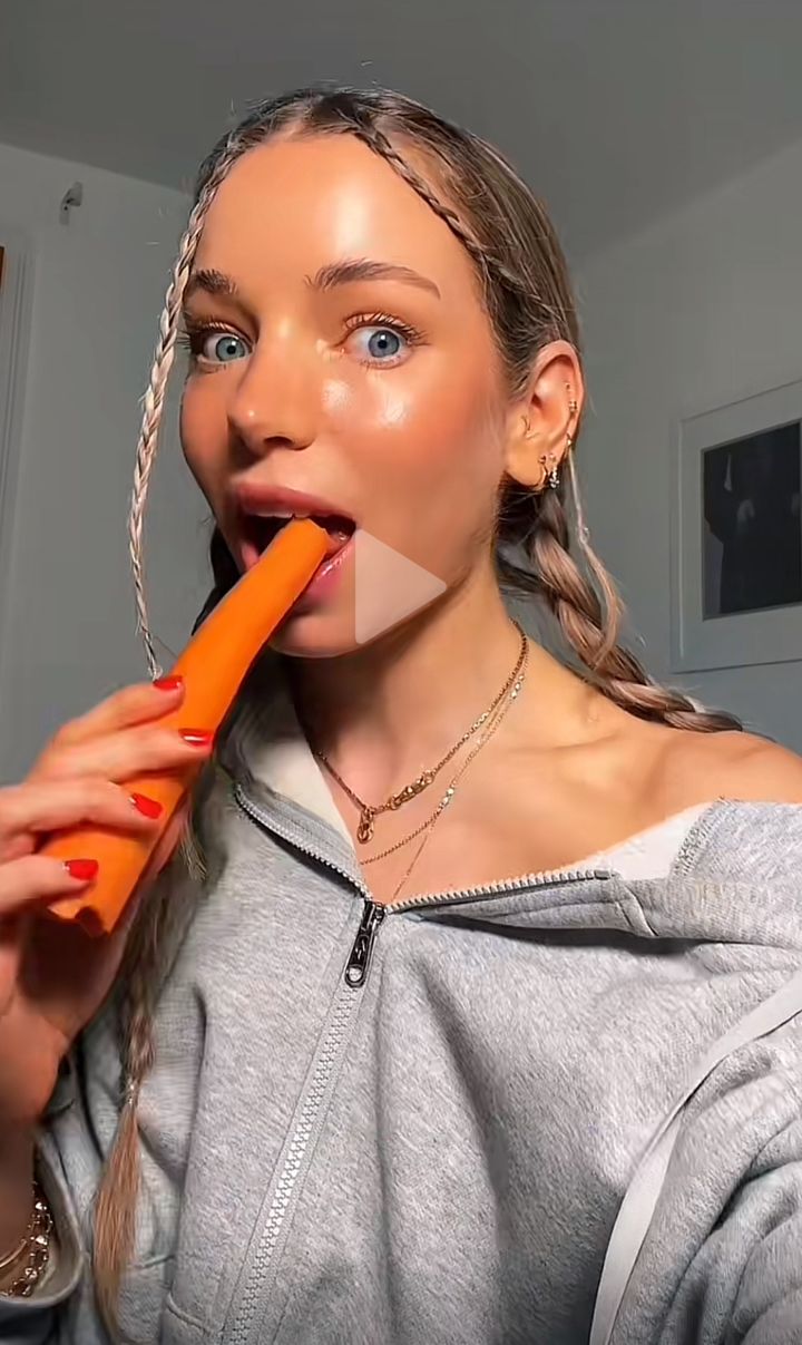 틱톡커 isabelle.lux는 당근 챌린지의 효과를 전했다(사진=isabelle.lux 틱톡 캡처) *재판매 및 DB 금지